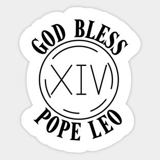 God-Bless-Pope-Leo-XIV Sticker